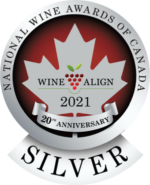 Westcott Vineyards 2019 Estate Pinot Noir Silver Medal Winner National Wine Awards of Canada Badge