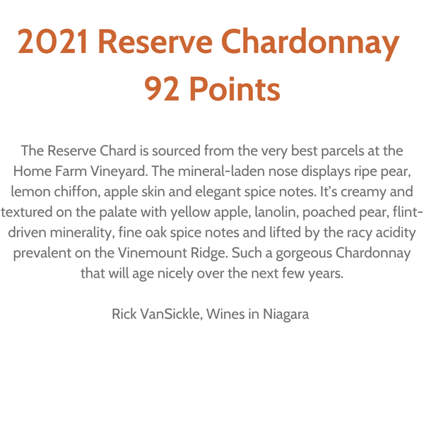 Westcott Vineyards 2021 Reserve Chardonnay