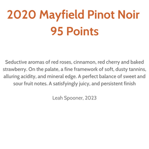 Westcott Vineyards Mayfield Pinot Noir 2020